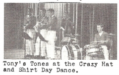 Tony'S Tones at Porter Jr. High School With Rick Coonce (Later With The Grass Roots) On Drums