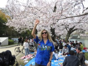 NAOMI WITH CHERRY BLOSSOMS